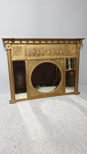 Regency Gilt Tryptic Overmantle Mirror (1 of 6) Regency Gilt Tryptic Overmantle Mirror (1 of 6)
