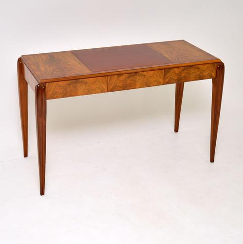 Art Deco Vintage Walnut Writing Table / Desk by McIntosh (1 of 16)