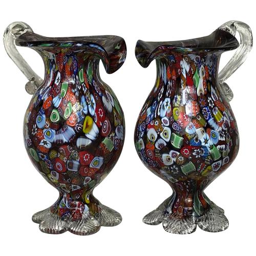 2 Beautiful Italian Murano Fratelli & Torso Millefiori Glass Vases (1 of 34) 2 Beautiful Italian Murano Fratelli & Torso Millefiori Glass Vases (1 of 34)