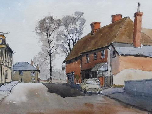 Watercolour and ink Dedham Listed artist Ronald Birch (1 of 10) Watercolour and ink Dedham Listed artist Ronald Birch (1 of 10)