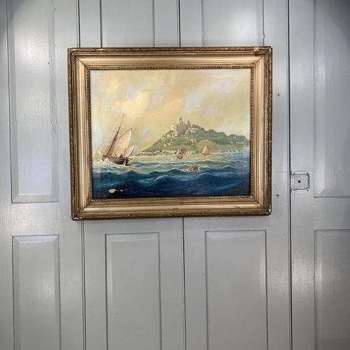 Antique French marine seascape oil painting of Mont St Michel signed Shimmin (1 of 10) Antique French marine seascape oil painting of Mont St Michel signed Shimmin (1 of 10)