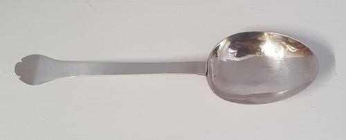 Rare Dated 17th Century Silver Trefid Spoon (1 of 7)