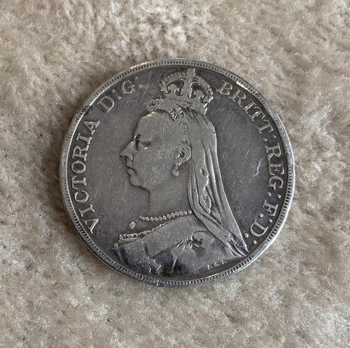 Silver Victorian Full Crown 1889 (1 of 3) Silver Victorian Full Crown 1889 (1 of 3)