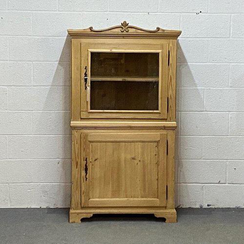 Attractive Small Pine Display Cabinet c.1900 (1 of 4)