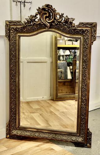 Large 19th Century French Gilt Rococo Wall Mirror (1 of 9)