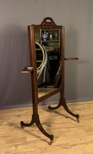 Regency Period Mahogany Rise & Fall Cheval Mirror (1 of 7) Regency Period Mahogany Rise & Fall Cheval Mirror (1 of 7)