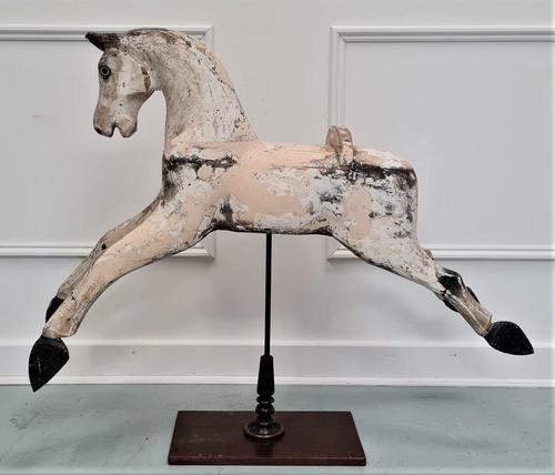 19th Century Mounted Wooden Horse (1 of 4)