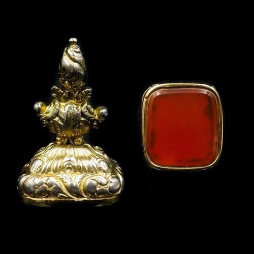 Antique Carnelian Agate Gold Cased Large Ornate Fob Seal Pendant (1 of 10) Antique Carnelian Agate Gold Cased Large Ornate Fob Seal Pendant (1 of 10)