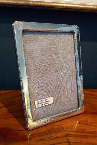 Antique George V Period Plain Silver Photo Frame (1 of 6)