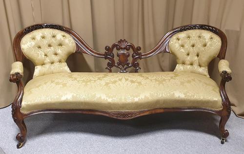 Outstanding Mahogany Cameo Backed Sofa (1 of 20) Outstanding Mahogany Cameo Backed Sofa (1 of 20)