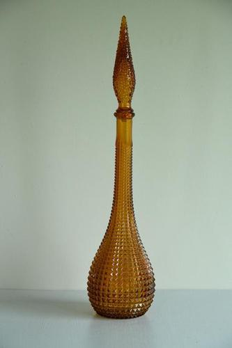 Amber Glass Genie Bottle (1 of 7) Amber Glass Genie Bottle (1 of 7)