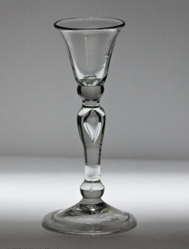 Small Georgian Baluster Stem Dram or Gin Glass (1 of 3)