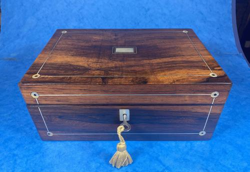 William IV Rosewood Jewellery Box (1 of 13)