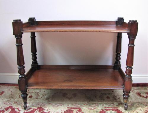 Mahogany two tier trolley (1 of 3)