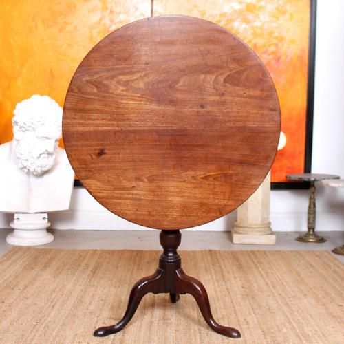 Georgian Tripod Table Tilt Top Mahogany Folding (1 of 9)