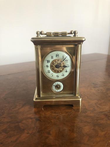 Quality Antique Victorian French Brass Carriage Clock (1 of 7)