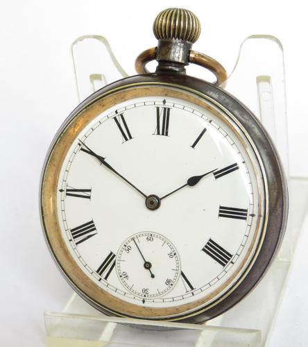 Antique Omega Gun Metal Pocket Watch (1 of 5) Antique Omega Gun Metal Pocket Watch (1 of 5)