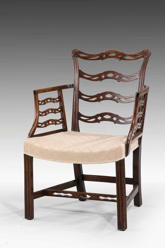 Late 19th Century Mahogany Frame Elbow Chair (1 of 5) Late 19th Century Mahogany Frame Elbow Chair (1 of 5)