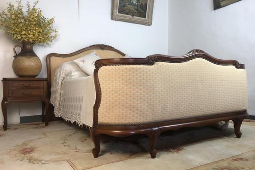 Vintage French Demi Corbeille Double Bed Frame (1 of 13)