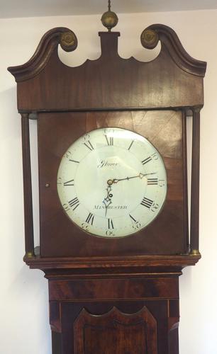 Fine English Longcase Clock Glover of Manchester 8-day Grandfather Clock Solid Oak Case (1 of 14)