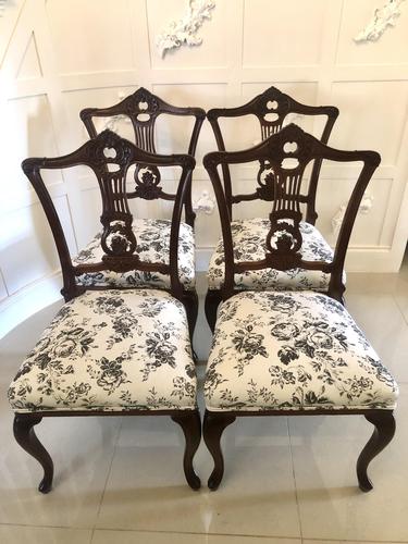 Quality Set of Four Antique Mahogany Victorian Dining Chairs (1 of 12) Quality Set of Four Antique Mahogany Victorian Dining Chairs (1 of 12)