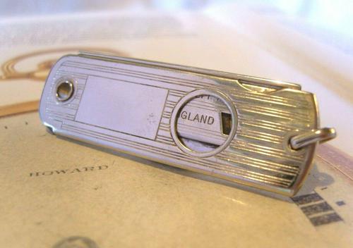 Vintage Pocket Watch Chain Fob 1930s Large Silver Chrome Valet Cigar Cutter Fob (1 of 12) Vintage Pocket Watch Chain Fob 1930s Large Silver Chrome Valet Cigar Cutter Fob (1 of 12)
