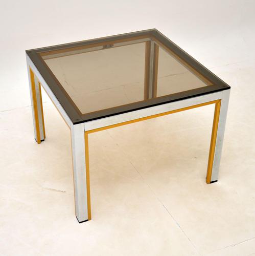 Italian Vintage Chrome Side Table by Zevi (1 of 7)