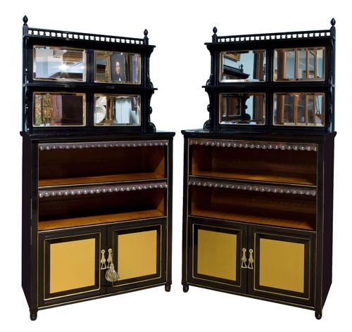 Pair of Aesthetic Movement Cabinets c.1880 (1 of 10) Pair of Aesthetic Movement Cabinets c.1880 (1 of 10)