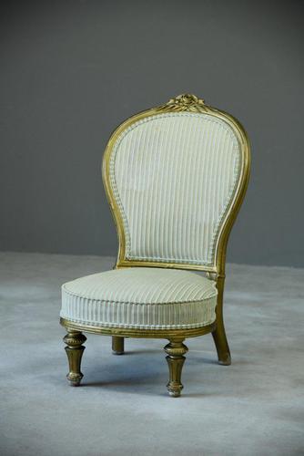 Victorian Gilt Nursing Chair (1 of 8)