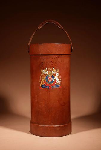 British Very Interesting Coat of Arms Shooting Stick / Umbrella / Walking Stick Leather Stand c.1920/1940 (1 of 5) British Very Interesting Coat of Arms Shooting Stick / Umbrella / Walking Stick Leather Stand c.1920/1940 (1 of 5)