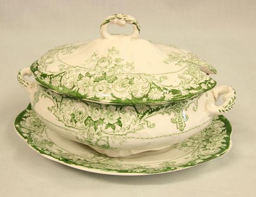 Antique Sauce Tureen on Stand (1 of 6)