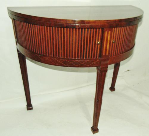 Dutch Mahogany Half Round Tea Table (1 of 8)