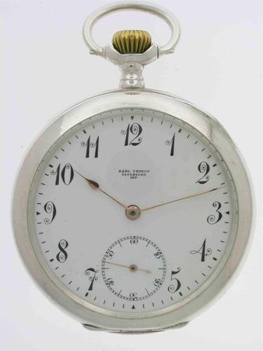 Omega Silver 0.800 Open Face Pocket Watch Swiss 1920 (1 of 7)