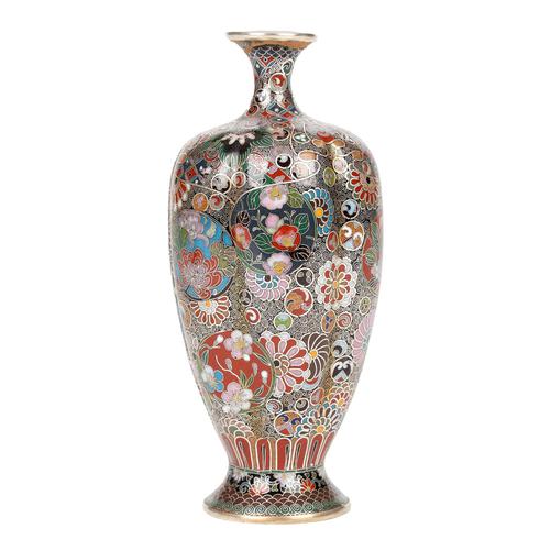 Oriental, Chinese / Japanese Exceptional Silver Metal Cloisonne Vase (1 of 25)