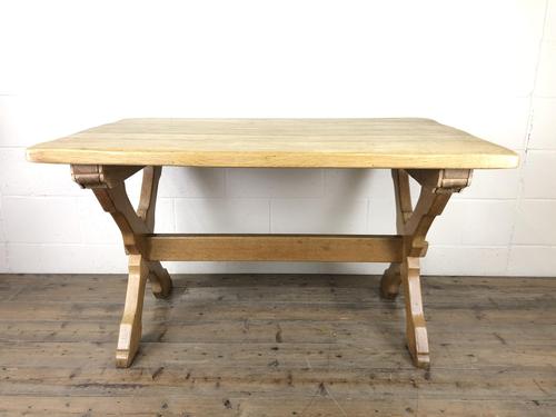 Solid Oak Table on X Frame Base (1 of 9) Solid Oak Table on X Frame Base (1 of 9)