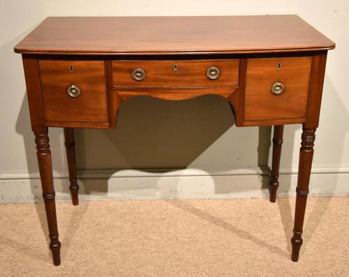 Regency Mahogany Bowfront Dressing / Writing Table (1 of 9)