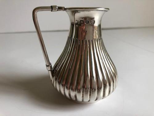 1890 Victorian Solid Silver Cream Jug. Hallmarked. Antique. Edward J Hasler. 60g (1 of 2)