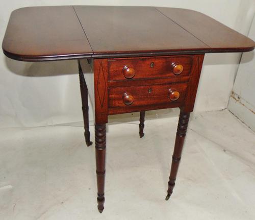 Georgian Mahogany Pembroke / Work Table (1 of 7)