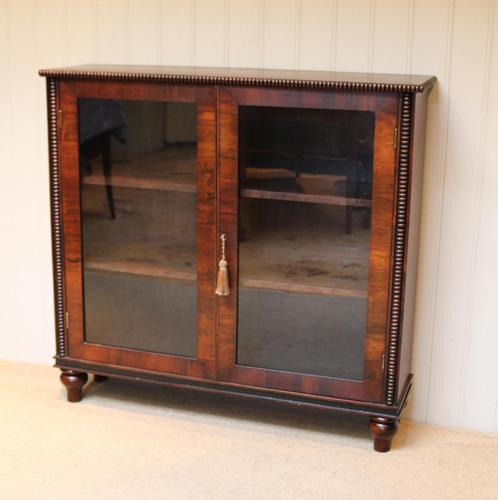 Victorian Rosewood Glazed Bookcase (1 of 10)