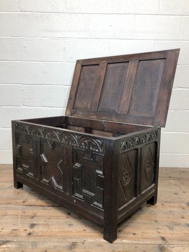 Antique Oak Coffer Blanket Box (1 of 11)