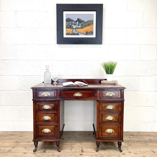 Antique Mahogany Small Desk (1 of 10) Antique Mahogany Small Desk (1 of 10)