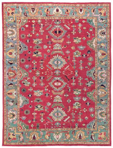 Antique Cherry Red Ushak Carpet (1 of 7) Antique Cherry Red Ushak Carpet (1 of 7)