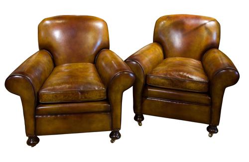 Pair of Leather Club Chairs c.1890 (1 of 11) Pair of Leather Club Chairs c.1890 (1 of 11)