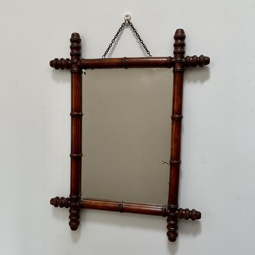 Small Faux Bamboo Mirror Portrait Style (1 of 5)