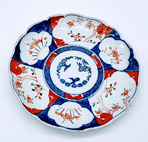 Chinese Asian Imari Plate 19th Century 1850-1899 Imari Rust Red Cobalt Blue Porcelain (1 of 6) Chinese Asian Imari Plate 19th Century 1850-1899 Imari Rust Red Cobalt Blue Porcelain (1 of 6)