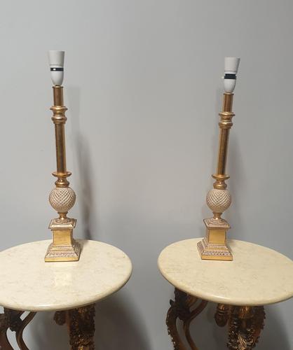 Pair of Gilt Table Lamps (1 of 4) Pair of Gilt Table Lamps (1 of 4)