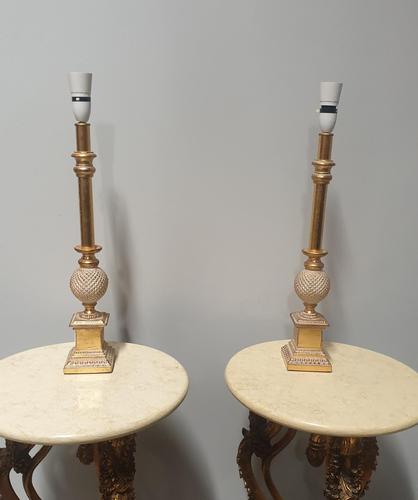 Pair of Gilt Table Lamps (1 of 4)