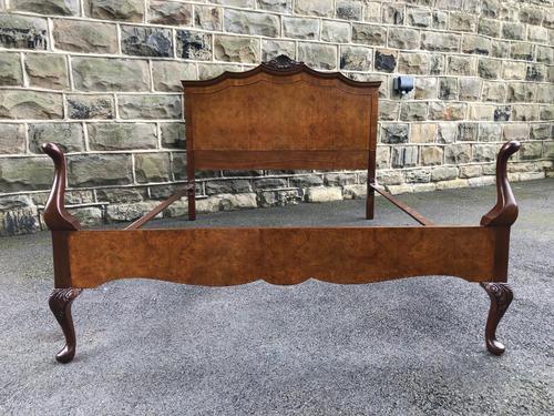 Antique Burr Walnut Double Bed (1 of 9)