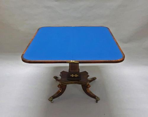 Regency Rosewood Card / Games Occasional Table Attributed to John McLean (1 of 9)