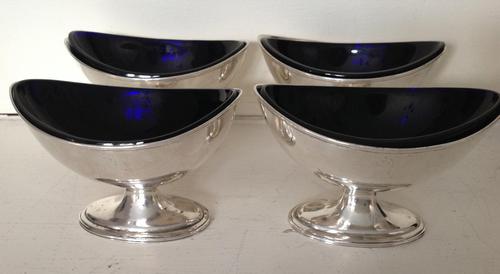 Set of Hester Bateman Antique Georgian Silver Salts - 1786 (1 of 5)